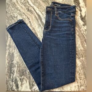 American Eagle High Waisted Skinny Jeans, Size 4